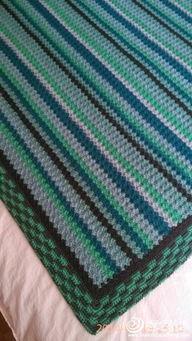 成人毛毯的织法图解视频